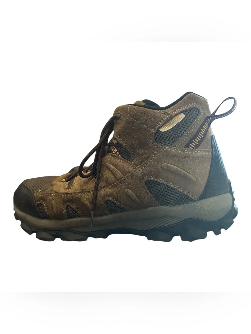 Red Head Men's Brown Trail Hiking Shoes - Durable Outdoor Footwear Work Boots